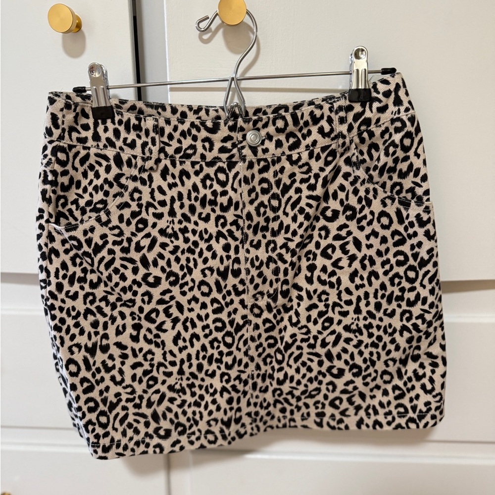 Leopard Print Skirt
